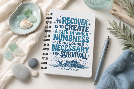 Recovery Quote Create a Life Spiral Notebook | Inspirational Journal
