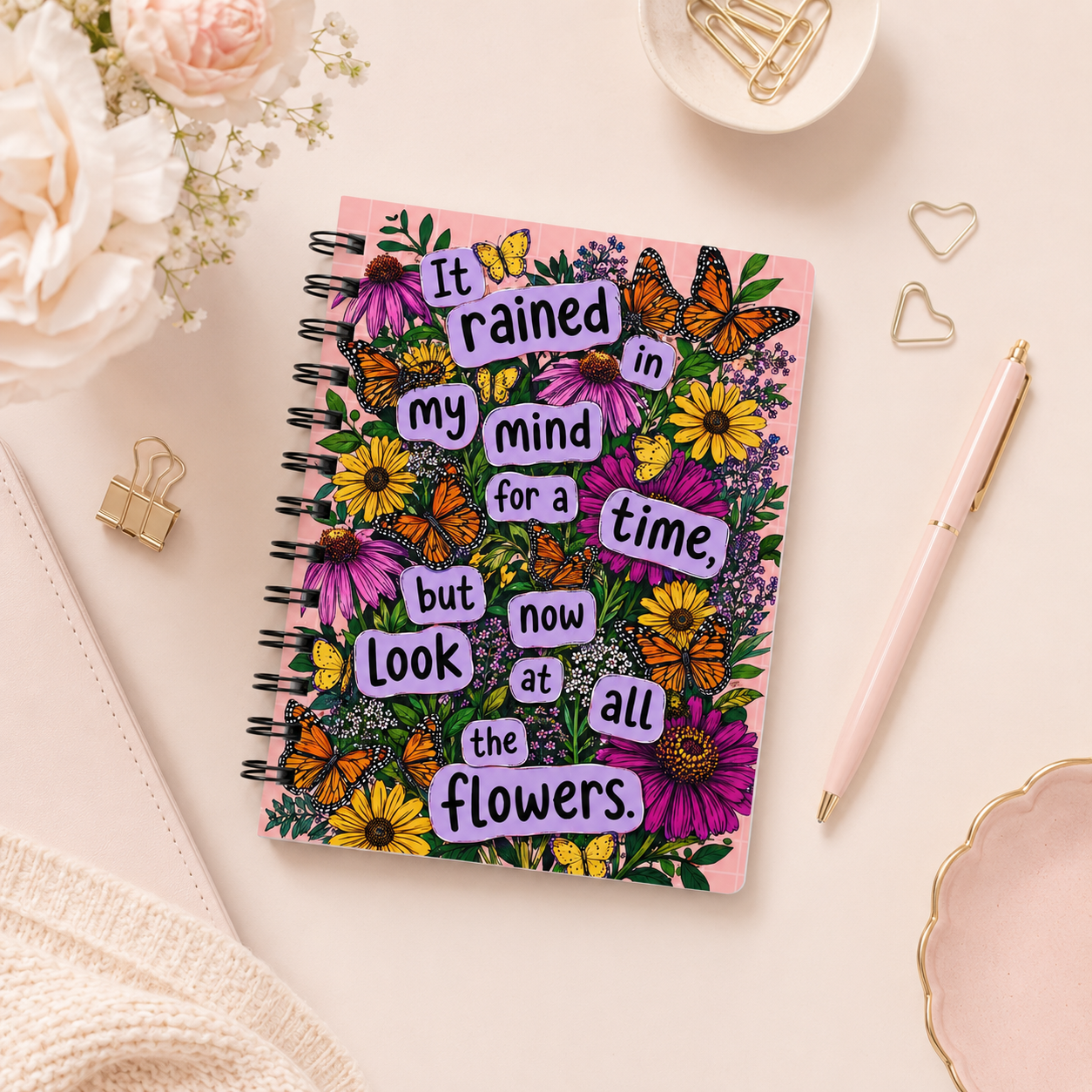 It Rained in My Mind Spiral Notebook