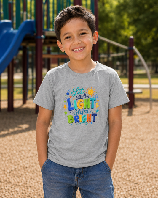Let Your Light Shine Bright Kids T-Shirt