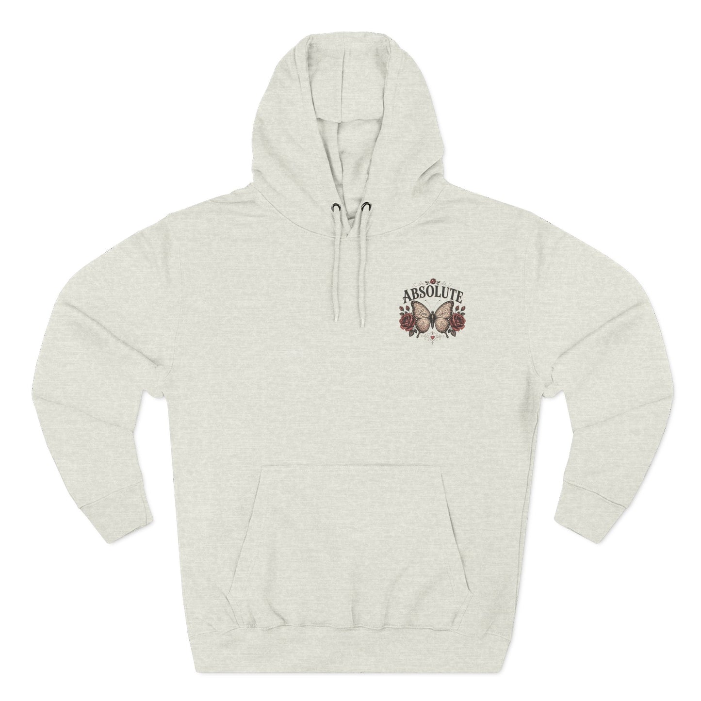 Butterfly & Roses Hoodie — "Absolute" Vintage Floral Graphic
