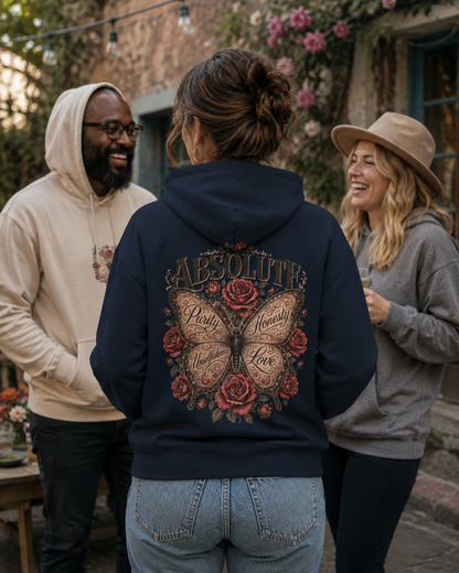 Absolute Principles Butterfly Hoodie | Recovery & Sobriety Unisex Pullover