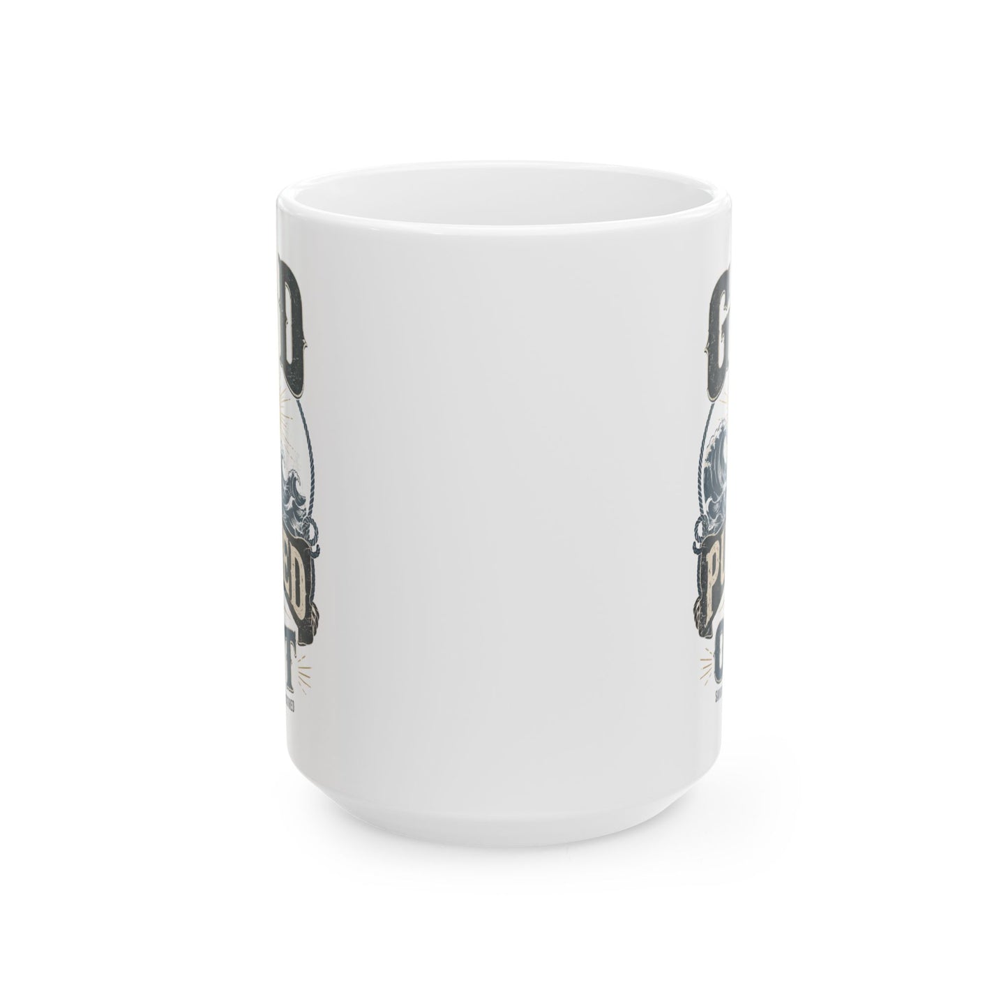 Ceramic Mug — "God Forgive Me, I Pulled Out" Vintage Tattoo Skate Coffee Cup