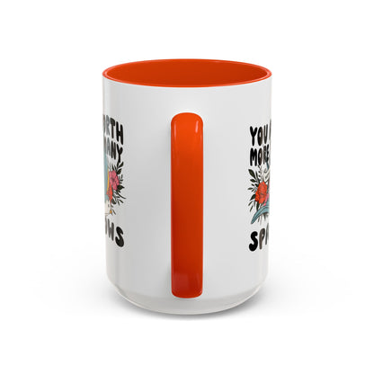 You Are Worth More Than Many Sparrows Mug — Inspirational Floral Sparrow Coffee Mug (11oz/15oz)