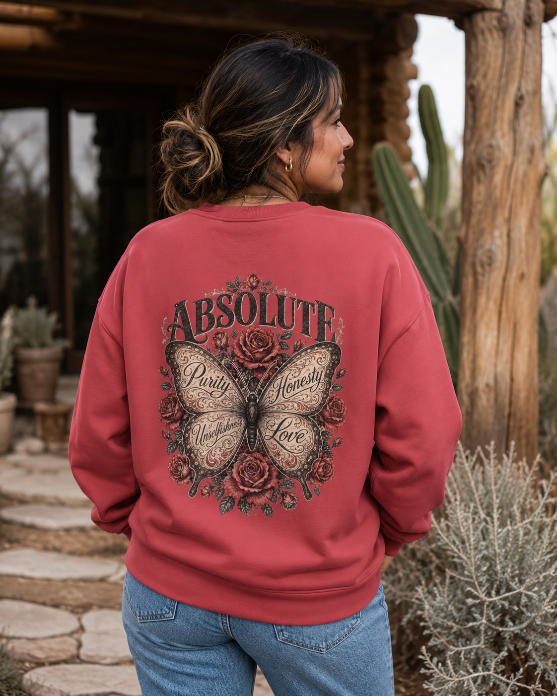 Absolute Principles Butterfly Crewneck Sweatshirt