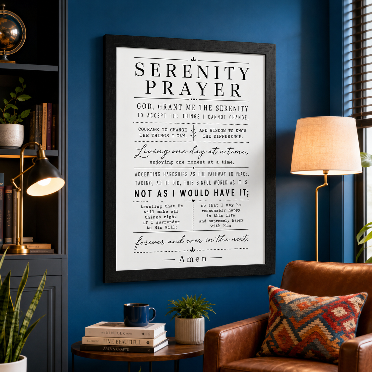 Framed Serenity Prayer Wall Art