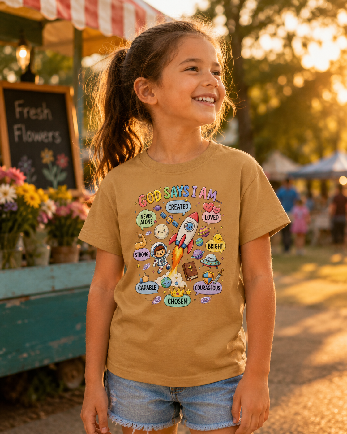 God Says I Am Kids Tee | Christian Youth T-Shirt