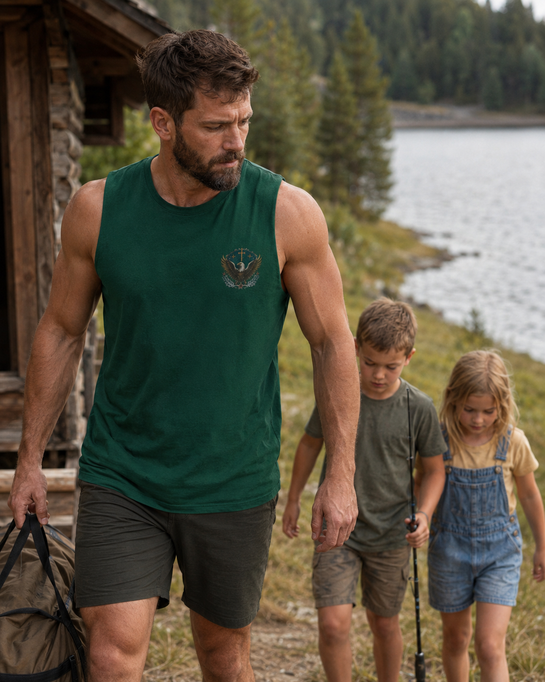 Redeemed, Recovered, Free Men’s Muscle Tank