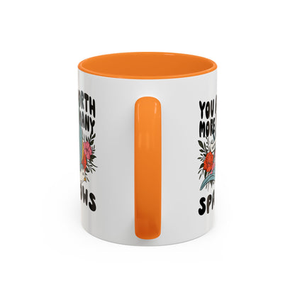 You Are Worth More Than Many Sparrows Mug — Inspirational Floral Sparrow Coffee Mug (11oz/15oz)