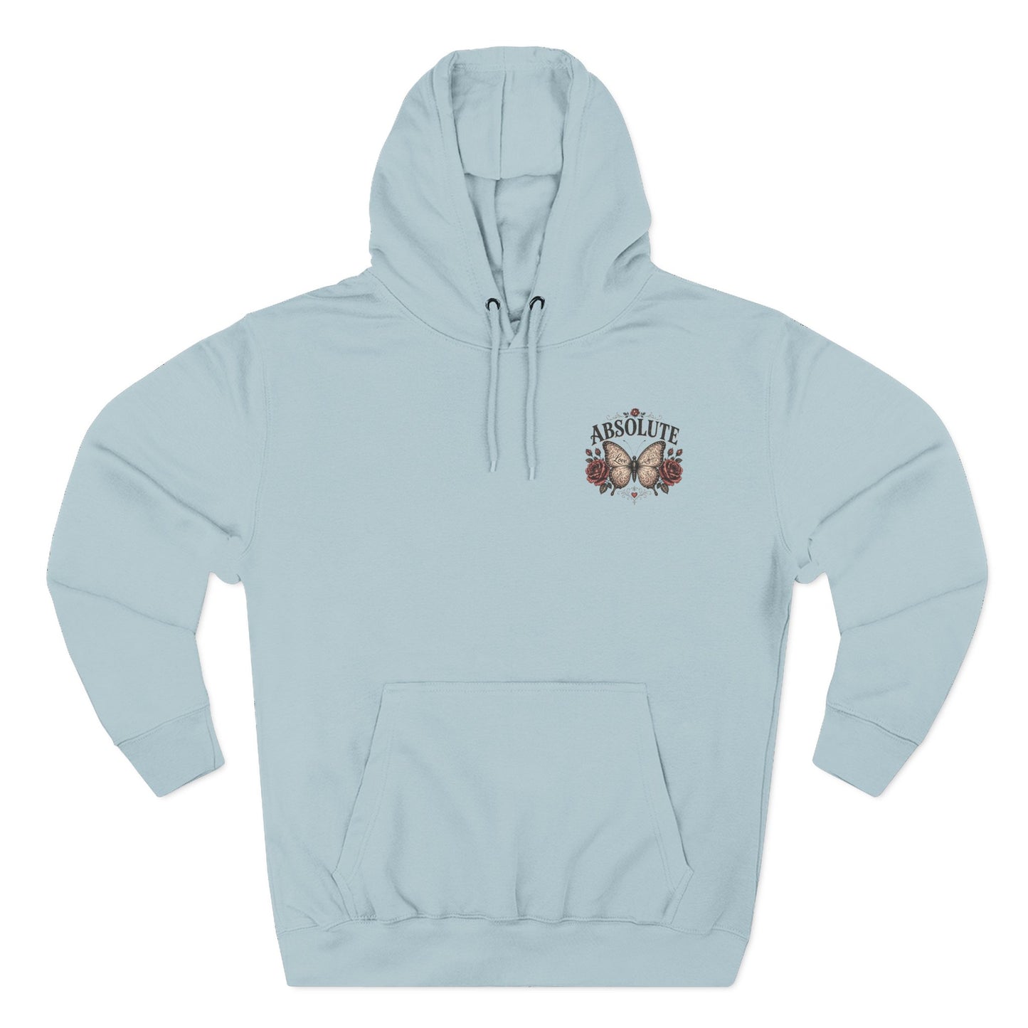 Butterfly & Roses Hoodie — "Absolute" Vintage Floral Graphic