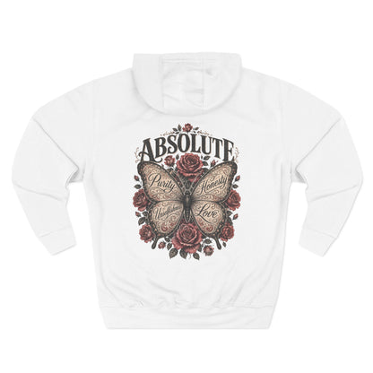Butterfly & Roses Hoodie — "Absolute" Vintage Floral Graphic