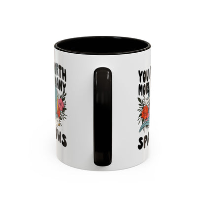 You Are Worth More Than Many Sparrows Mug — Inspirational Floral Sparrow Coffee Mug (11oz/15oz)