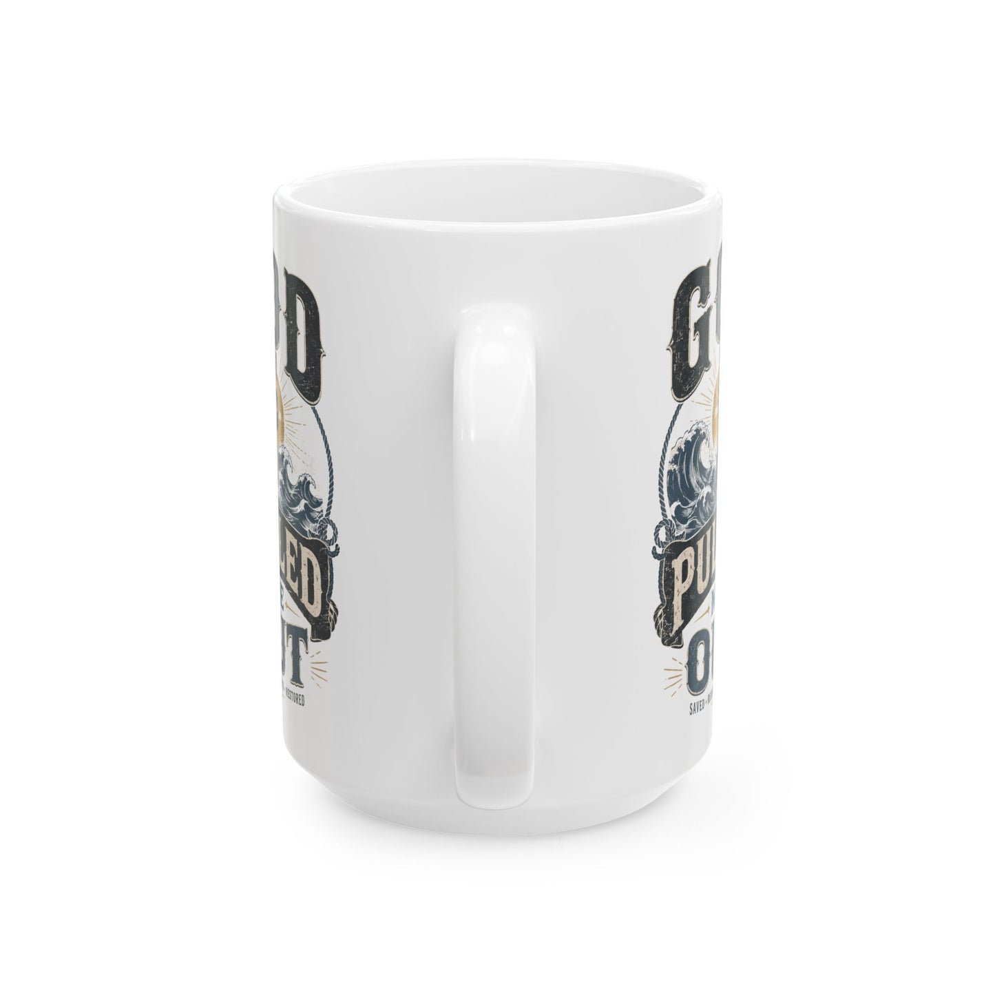 Ceramic Mug — "God Forgive Me, I Pulled Out" Vintage Tattoo Skate Coffee Cup