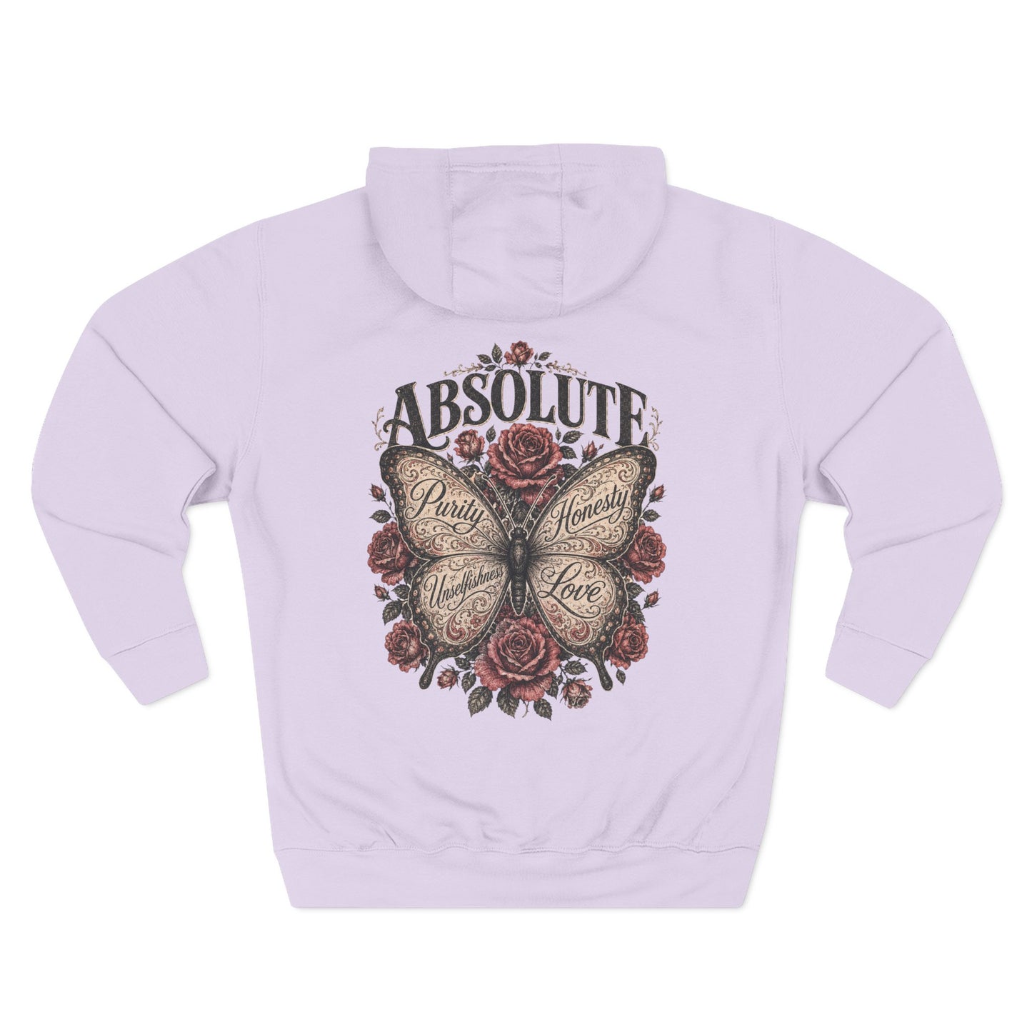 Butterfly & Roses Hoodie — "Absolute" Vintage Floral Graphic