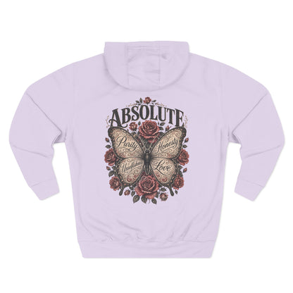 Butterfly & Roses Hoodie — "Absolute" Vintage Floral Graphic