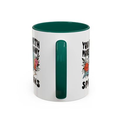 You Are Worth More Than Many Sparrows Mug — Inspirational Floral Sparrow Coffee Mug (11oz/15oz)