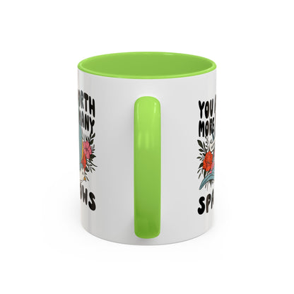 You Are Worth More Than Many Sparrows Mug — Inspirational Floral Sparrow Coffee Mug (11oz/15oz)