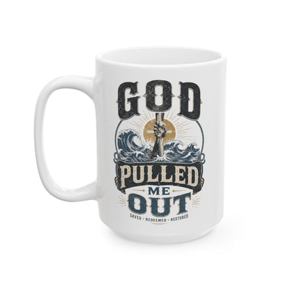 Ceramic Mug — "God Forgive Me, I Pulled Out" Vintage Tattoo Skate Coffee Cup