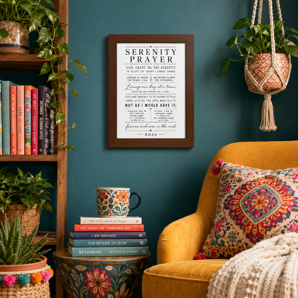Framed Serenity Prayer Wall Art
