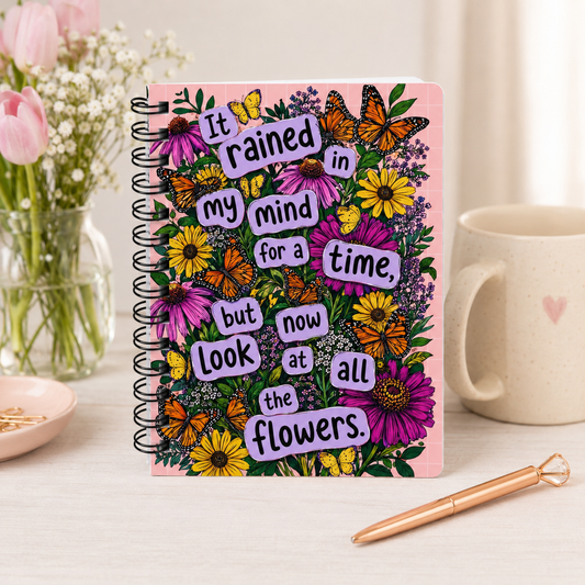 It Rained in My Mind Spiral Notebook