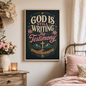 God Is Still Writing My Testimony Framed Canvas Print
