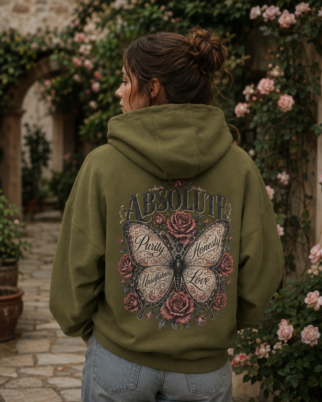 Absolute Principles Butterfly Hoodie | Recovery & Sobriety Unisex Pullover
