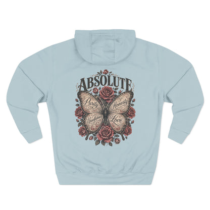 Butterfly & Roses Hoodie — "Absolute" Vintage Floral Graphic