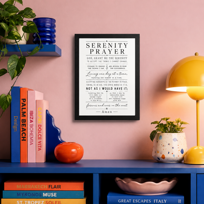 Framed Serenity Prayer Wall Art