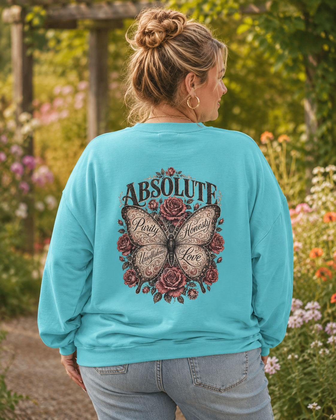 Absolute Principles Butterfly Crewneck Sweatshirt