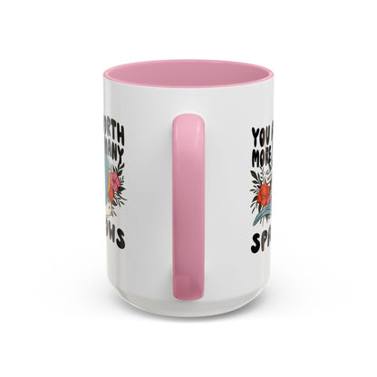You Are Worth More Than Many Sparrows Mug — Inspirational Floral Sparrow Coffee Mug (11oz/15oz)