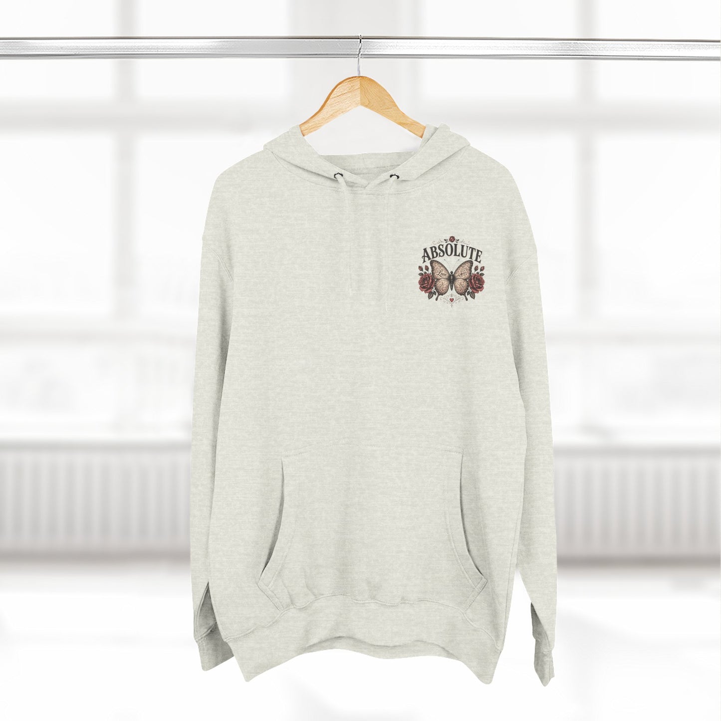 Butterfly & Roses Hoodie — "Absolute" Vintage Floral Graphic