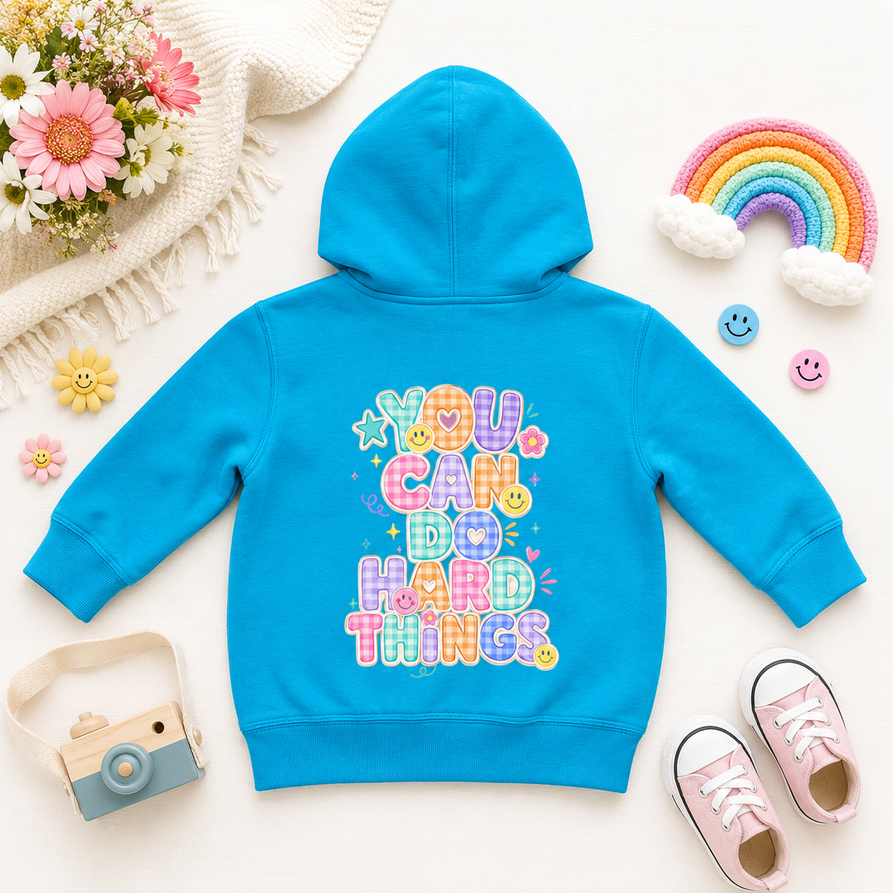 You Can Do Hard Things Toddler Hoodie
