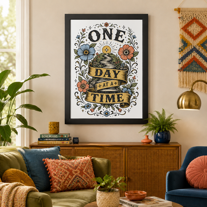One Day at a Time Framed Poster