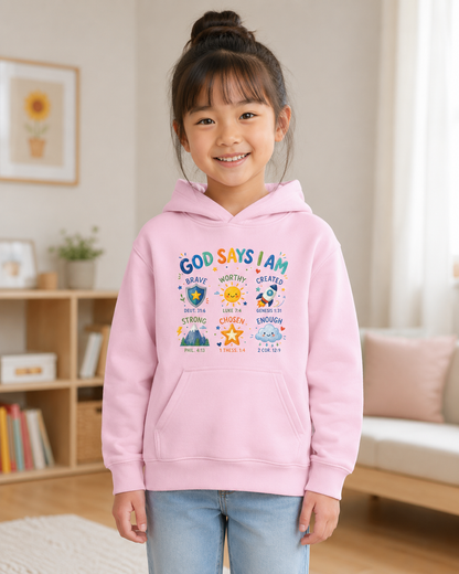 God Says I Am Youth Christian Hoodie