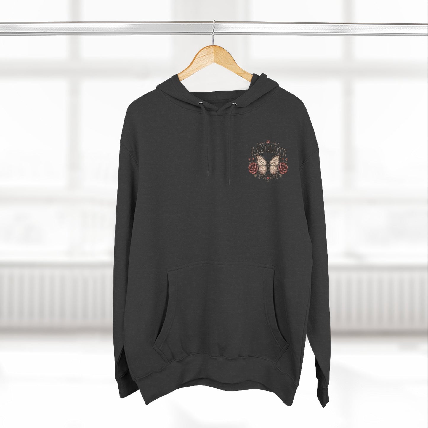 Butterfly & Roses Hoodie — "Absolute" Vintage Floral Graphic