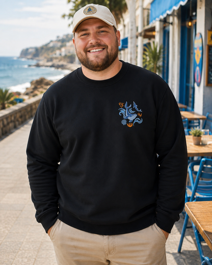 When You Go Through Deep Waters Crewneck Sweatshirt | Isaiah 43:2 Christian Faith Sweatshirt