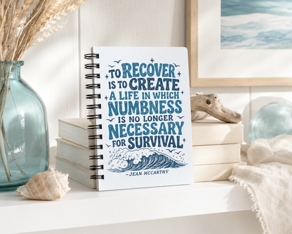 Recovery Quote Create a Life Spiral Notebook | Inspirational Journal