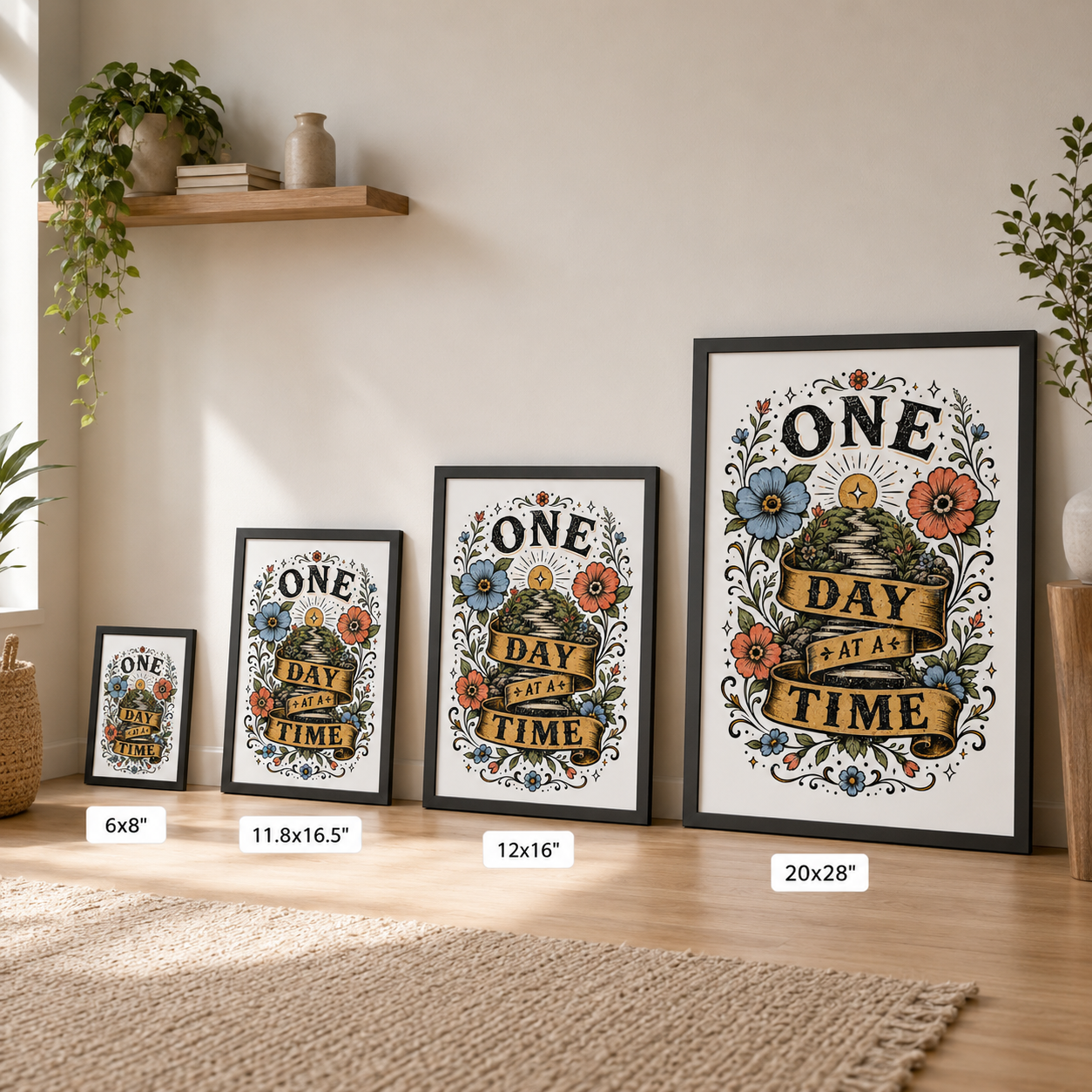 One Day at a Time Framed Poster