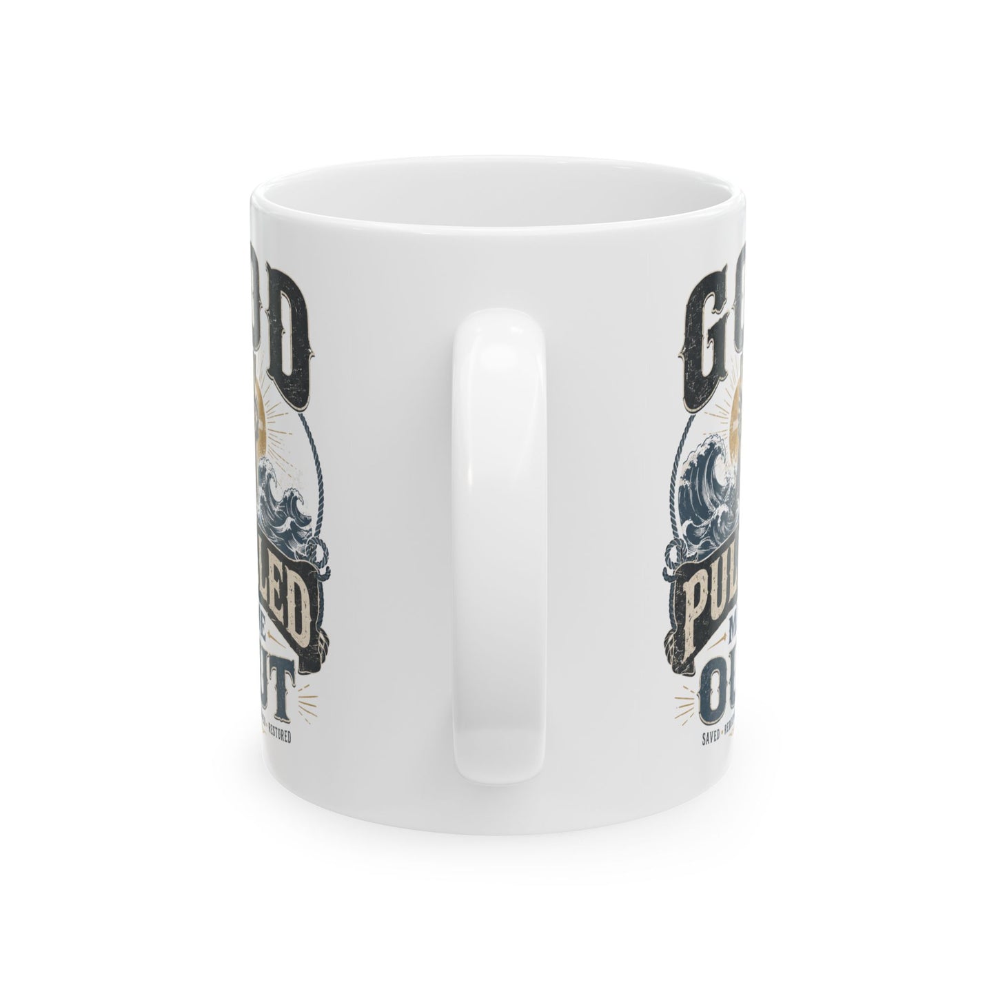 Ceramic Mug — "God Forgive Me, I Pulled Out" Vintage Tattoo Skate Coffee Cup