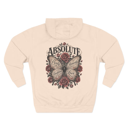Butterfly & Roses Hoodie — "Absolute" Vintage Floral Graphic