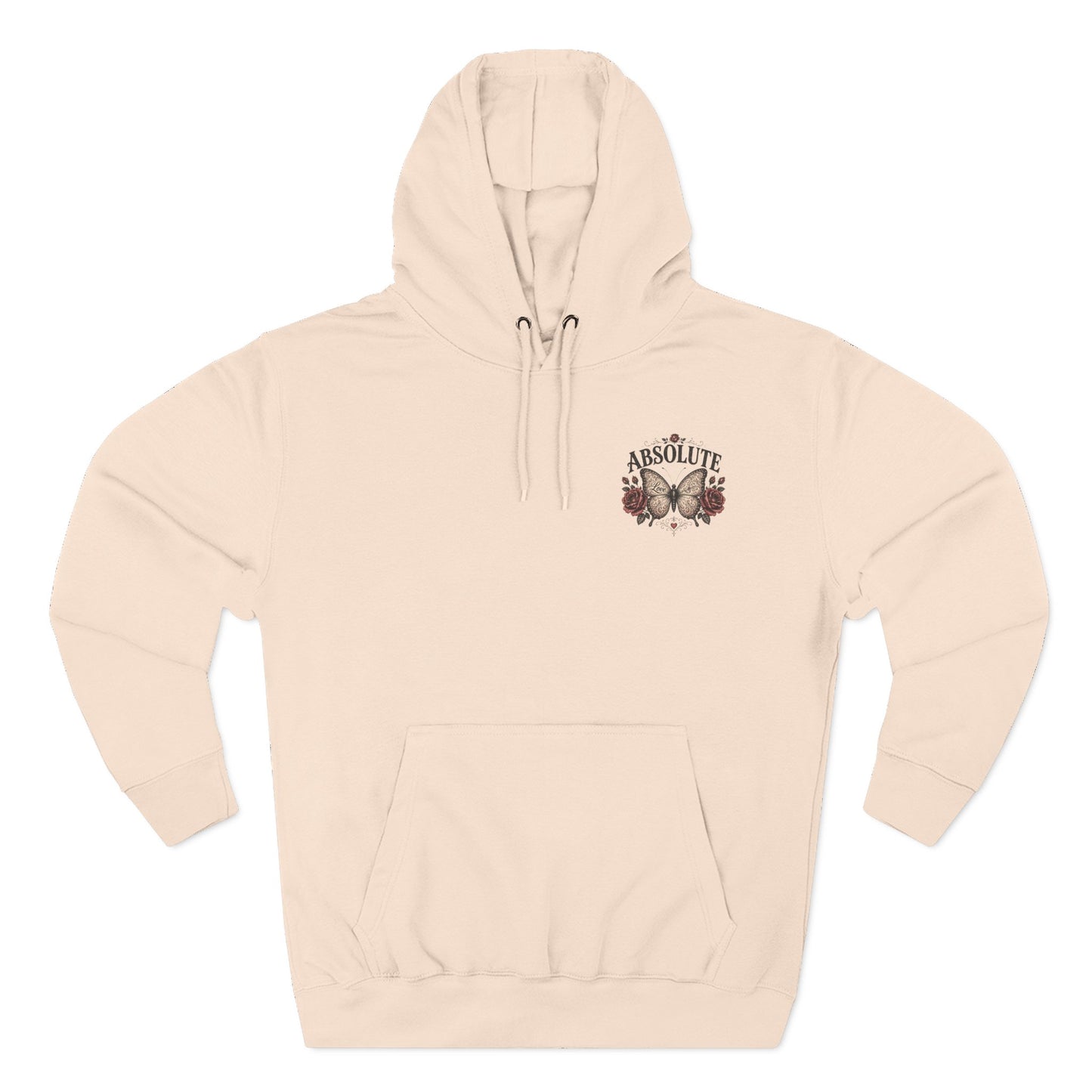 Butterfly & Roses Hoodie — "Absolute" Vintage Floral Graphic