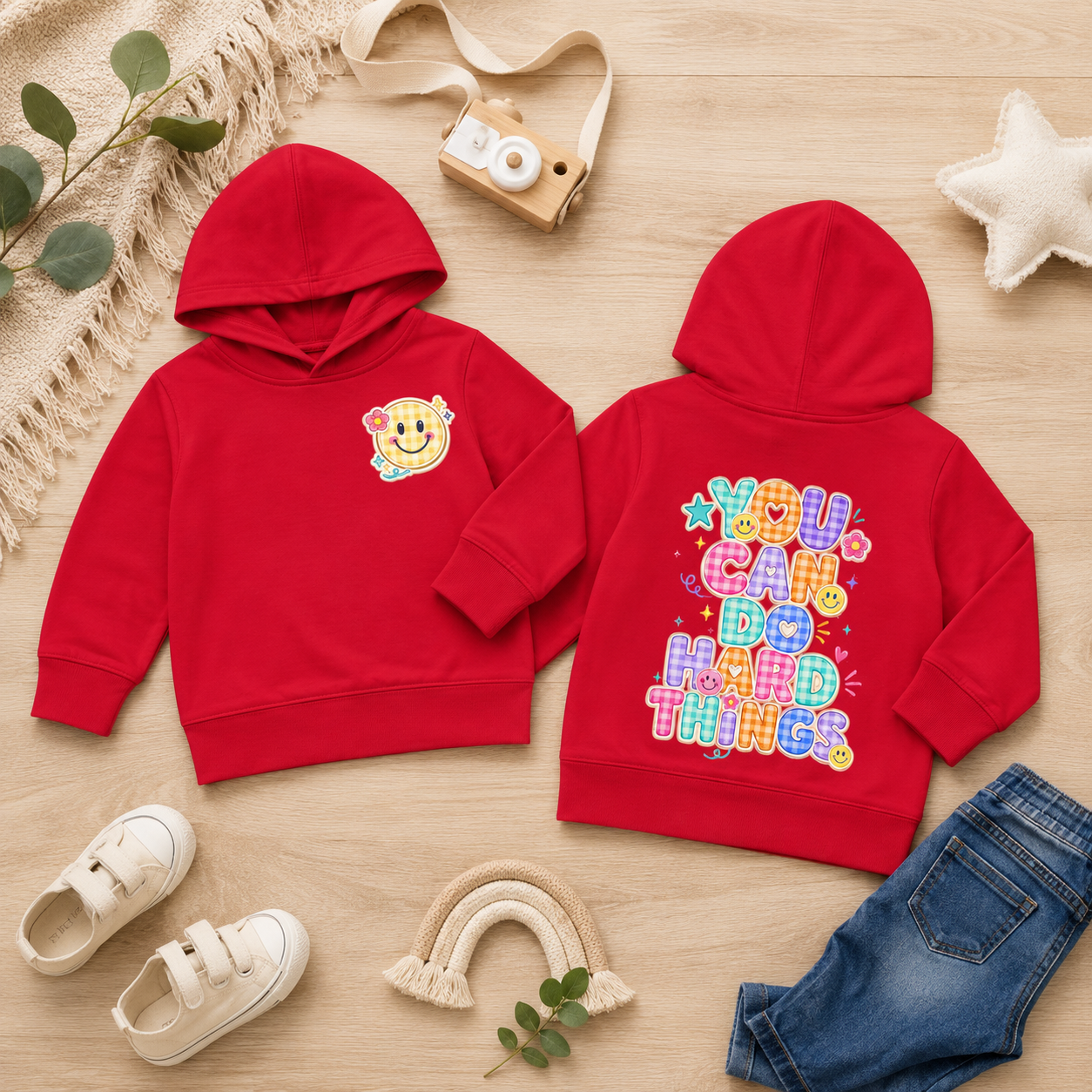 You Can Do Hard Things Toddler Hoodie