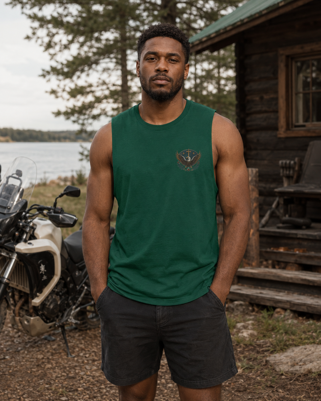 Redeemed, Recovered, Free Men’s Muscle Tank