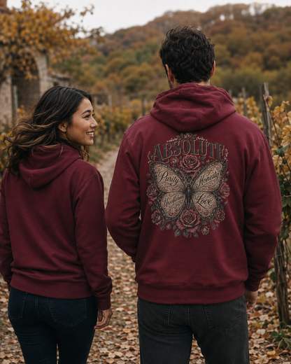 Absolute Principles Butterfly Hoodie | Recovery & Sobriety Unisex Pullover