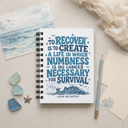 Recovery Quote Create a Life Spiral Notebook | Inspirational Journal