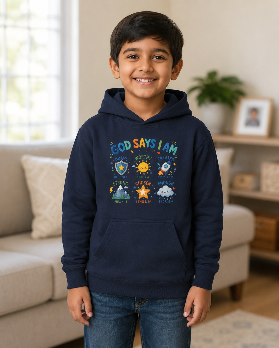 God Says I Am Youth Christian Hoodie