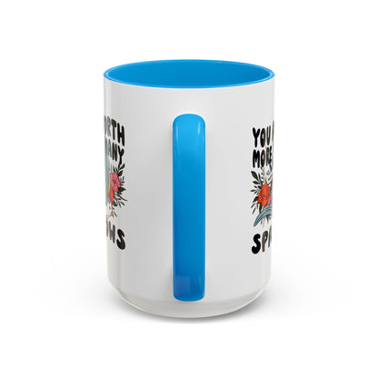 You Are Worth More Than Many Sparrows Mug — Inspirational Floral Sparrow Coffee Mug (11oz/15oz)
