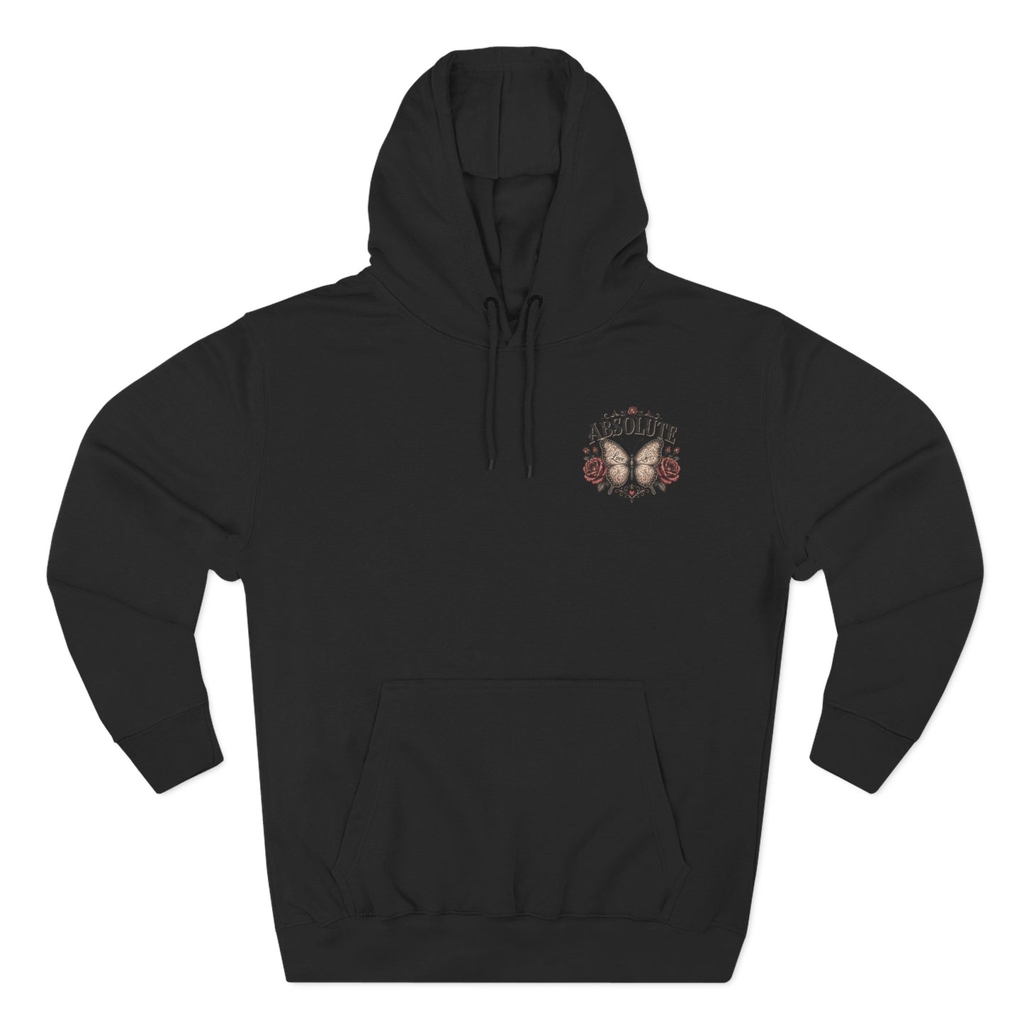 Butterfly & Roses Hoodie — "Absolute" Vintage Floral Graphic