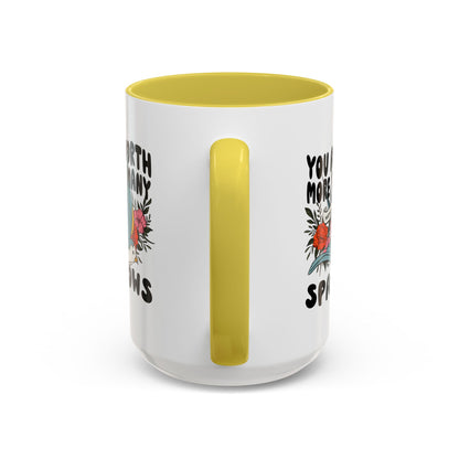 You Are Worth More Than Many Sparrows Mug — Inspirational Floral Sparrow Coffee Mug (11oz/15oz)