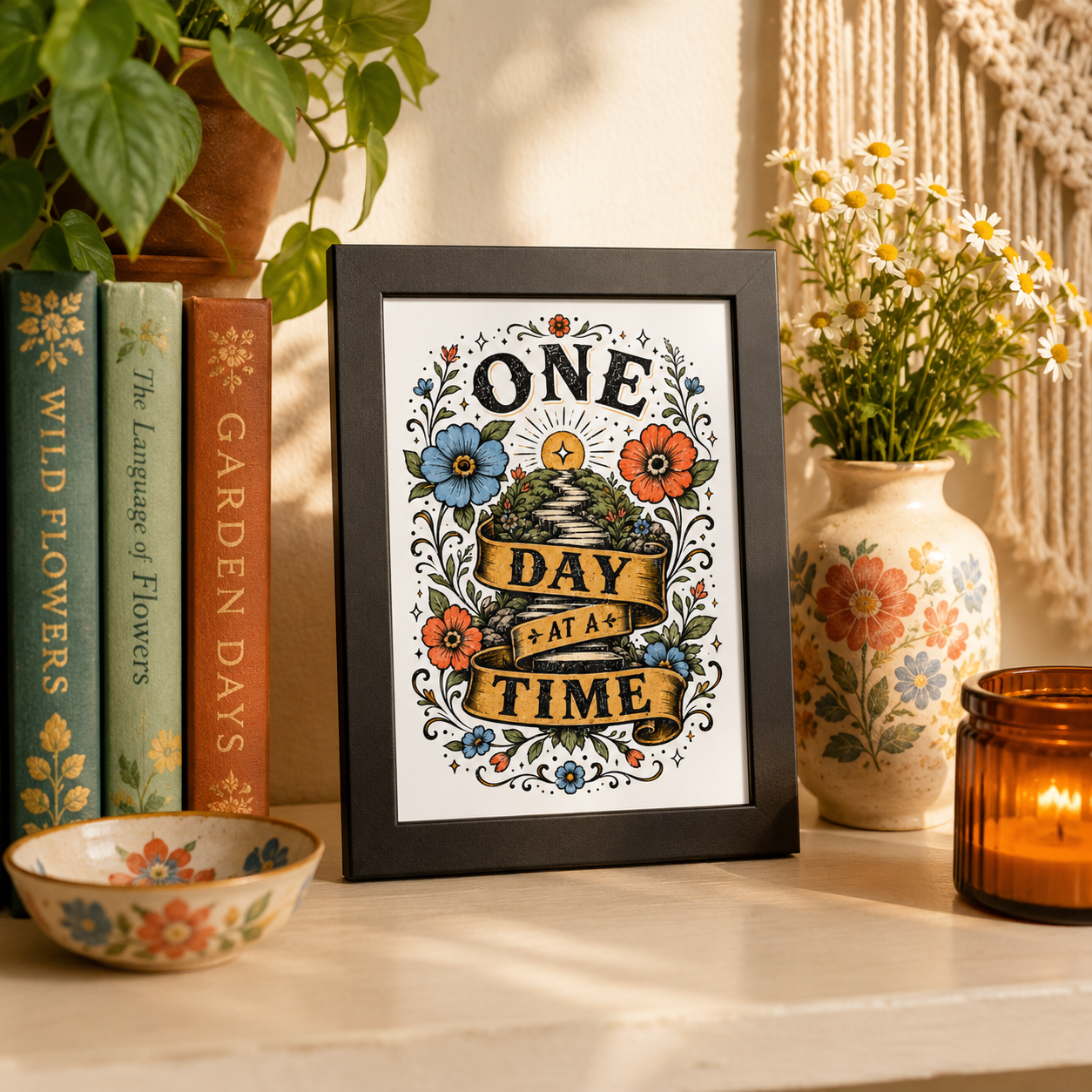 One Day at a Time Framed Poster
