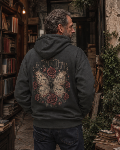 Absolute Principles Butterfly Hoodie | Recovery & Sobriety Unisex Pullover